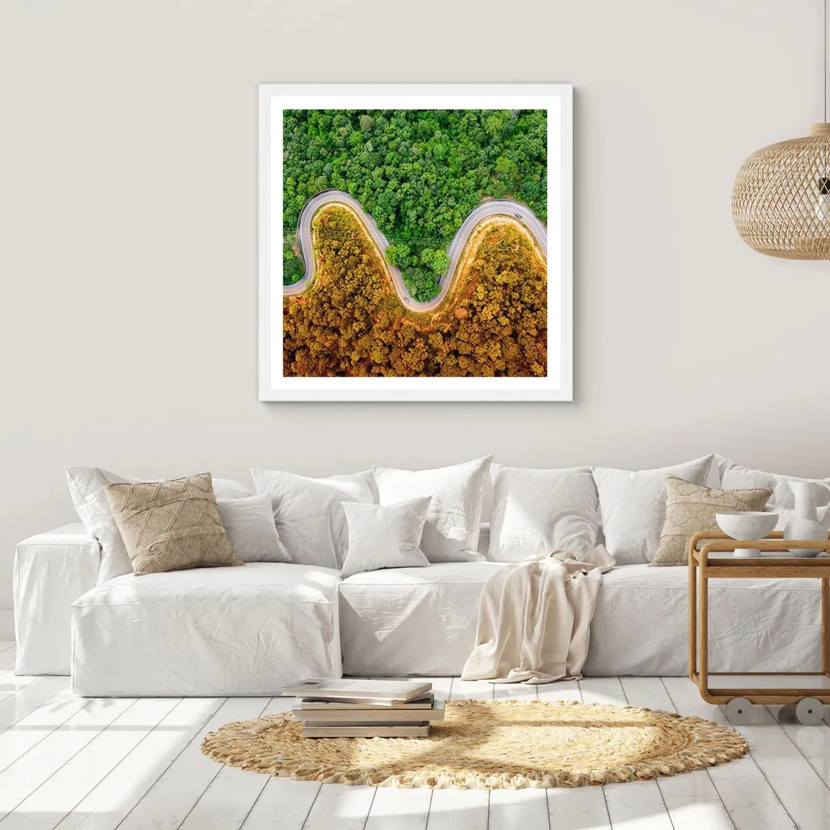 Poster in een witte lijst - Grenzen en doorbraken - 60x60 cm