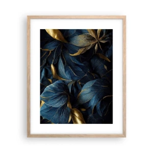 Een poster in een licht eiken lijst - Met goud gevoerd - 40x50 cm