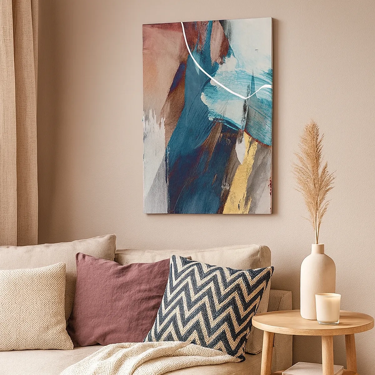 Schilderen op canvas - Met panache en energie - 50x70 cm