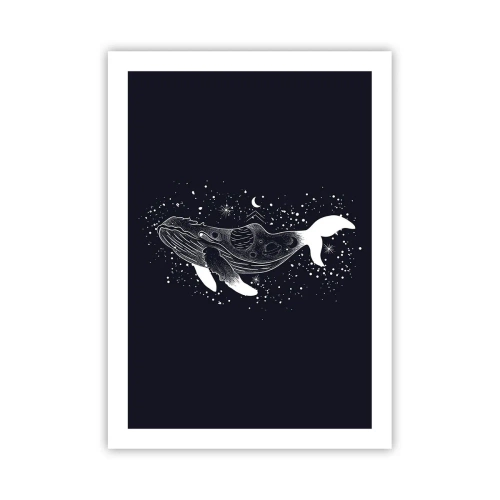 Poster - In de oceaan van het universum - 50x70 cm