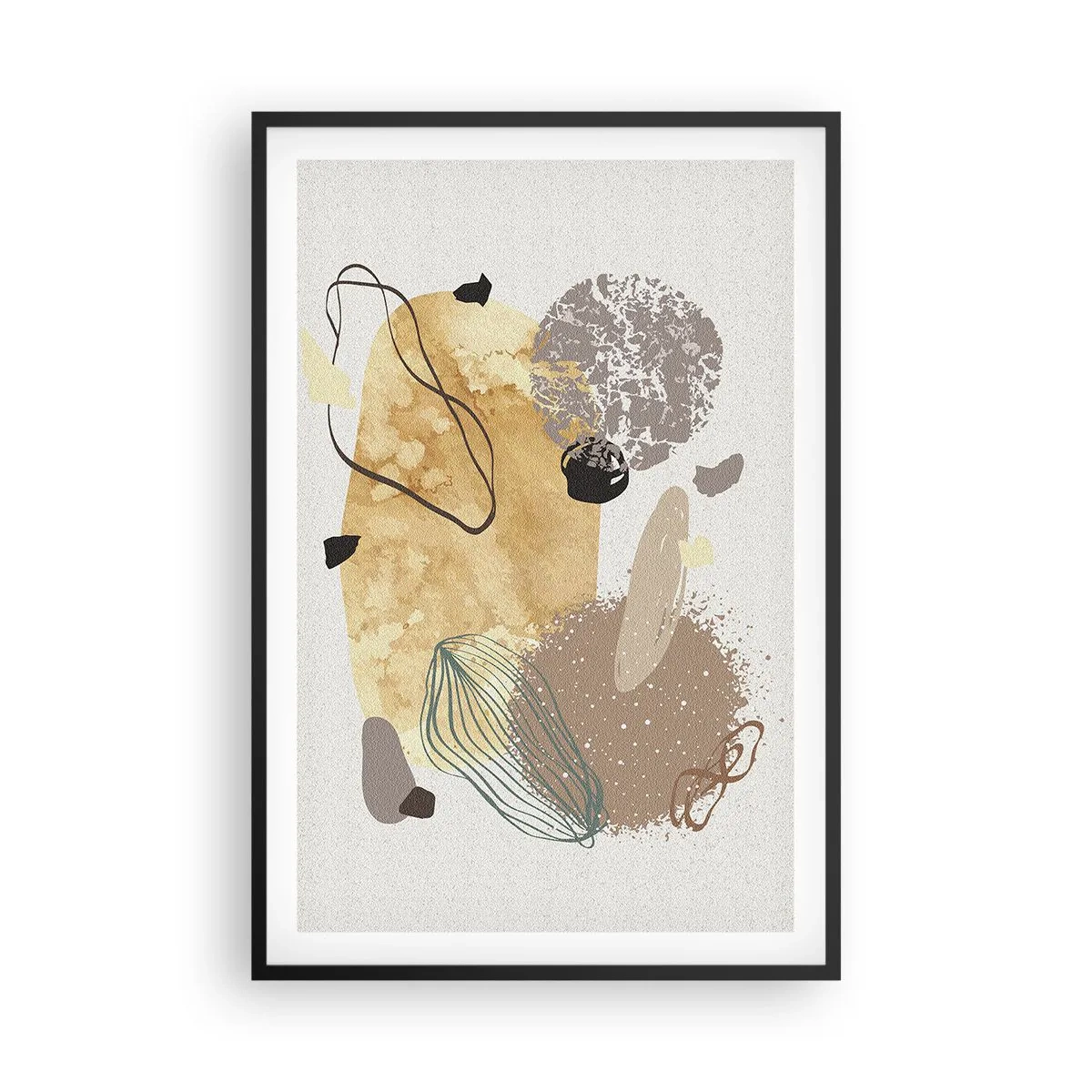 Poster in een zwarte lijst - Toegepaste plumcologie - 61x91 cm