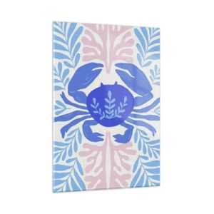 Schilderen op glas - Als een zeebloem - 50x70 cm