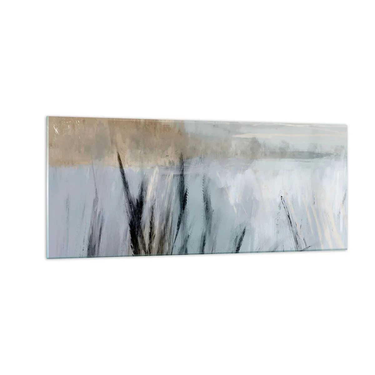 Schilderen op glas - Wintervelden - 100x40 cm