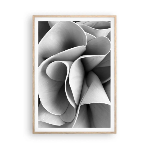 Een poster in een licht eiken lijst - Het gebeurt in de ruimte - 70x100 cm