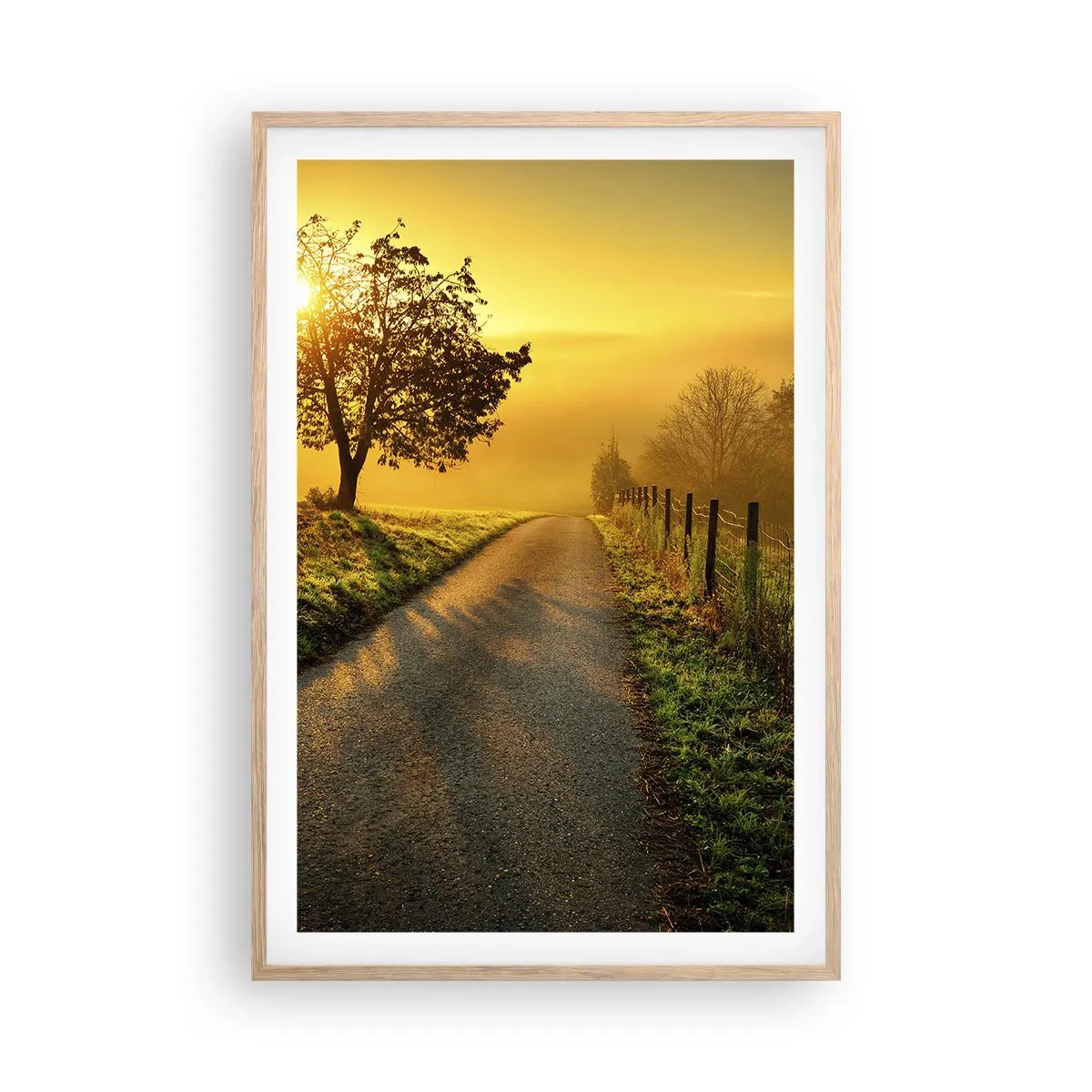 Een poster in een licht eiken lijst - Honingmiddag - 61x91 cm