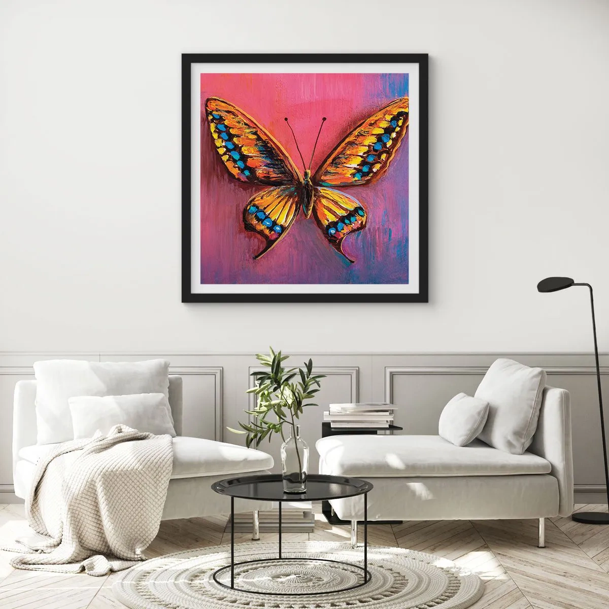 Poster in een zwarte lijst - Een juweel van de natuur - 60x60 cm