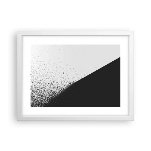 Poster in een witte lijst - Steeds sneller, meer en meer - 40x30 cm