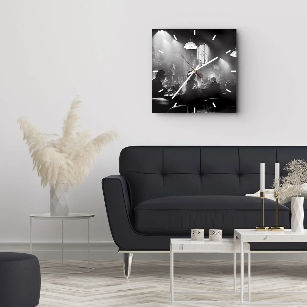Wandklok - Klok - In jazz-sfeer - 40x40 cm
