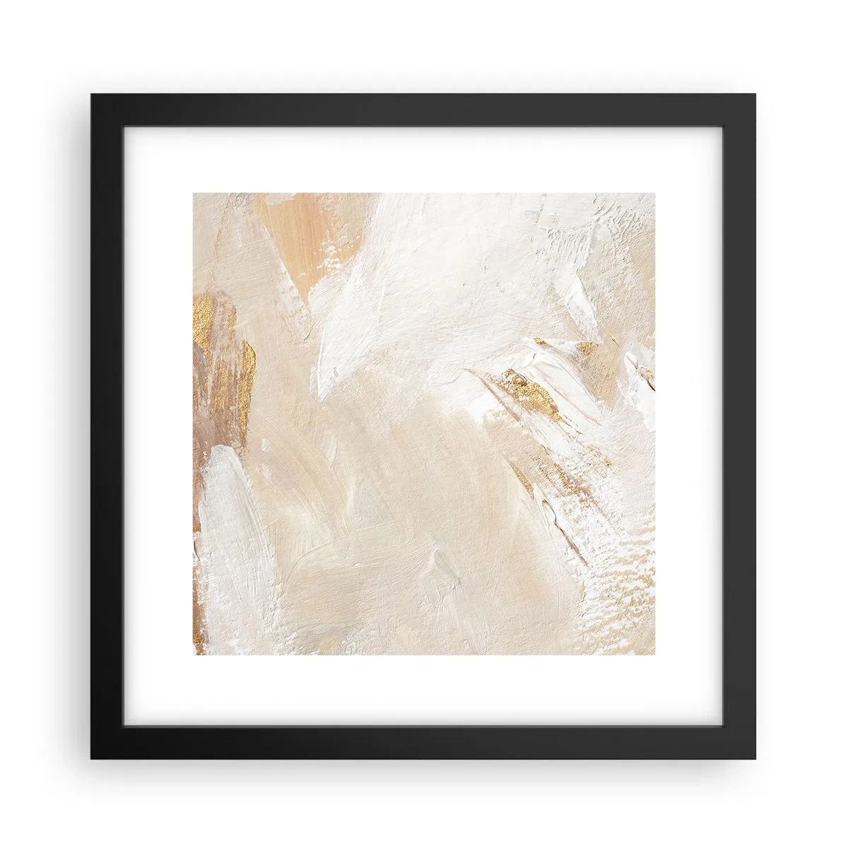 Poster in een zwarte lijst - Pastelkleurige compositie - 30x30 cm