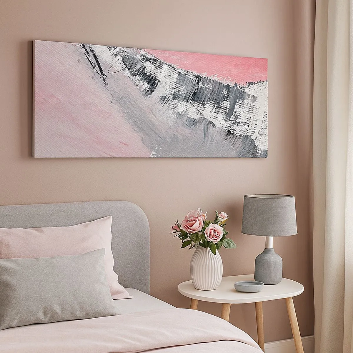 Schilderen op canvas - Bijpassende compositie - 100x40 cm