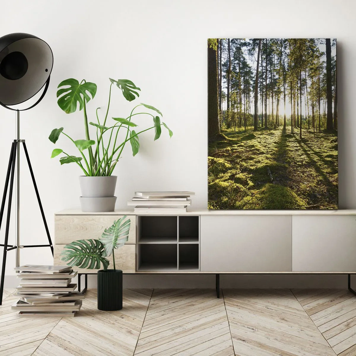 Schilderen op canvas - … Achter de zeven bossen - 45x80 cm