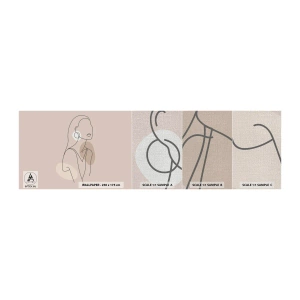 Fotobehang Monster Premium Canvas - meisjesachtig icoon - Abstractie, Vrouw, Grafisch - 100x30 cm