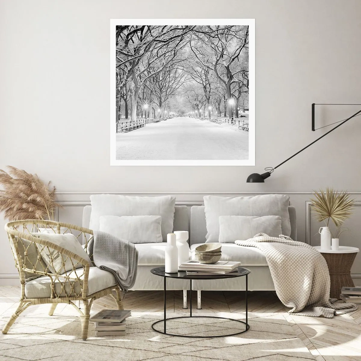 Poster - Vier seizoenen - winter - 30x30 cm