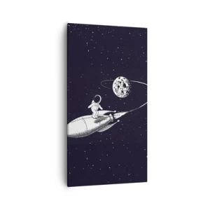 Schilderen op canvas - Spacesurfer - 55x100 cm