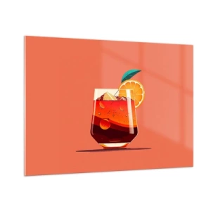 Schilderen op glas - Zomerse verfrissing - 100x70 cm