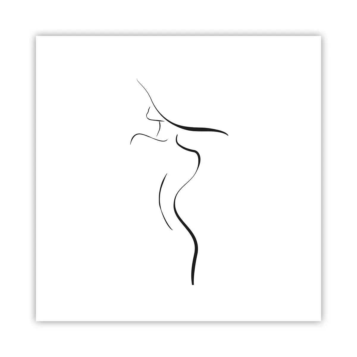 Poster - Ongrijpbaar als een golf - 40x40 cm