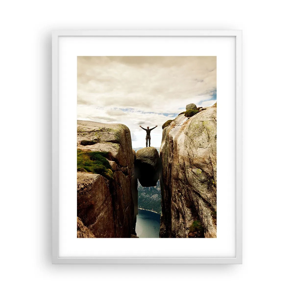 Poster in een witte lijst - Hoe gaat het met mij?! - 40x50 cm