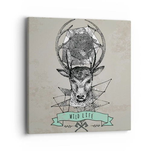 Schilderen op canvas - Sint Hubertus visie - 40x40 cm