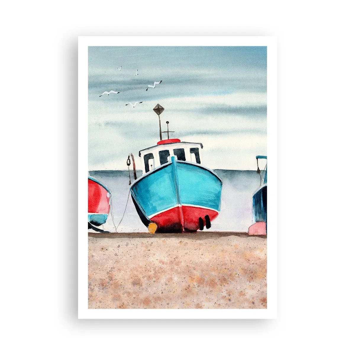 Poster - Klaar om te vissen - 70x100 cm