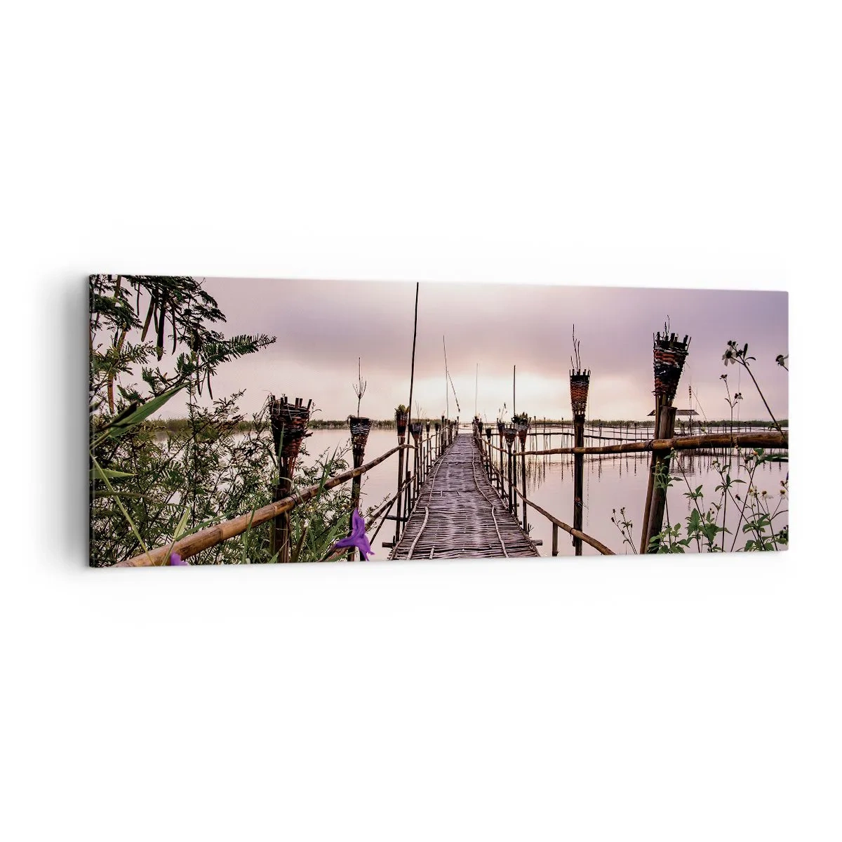 Schilderen op canvas - Rust en stilte van Azië - 140x50 cm