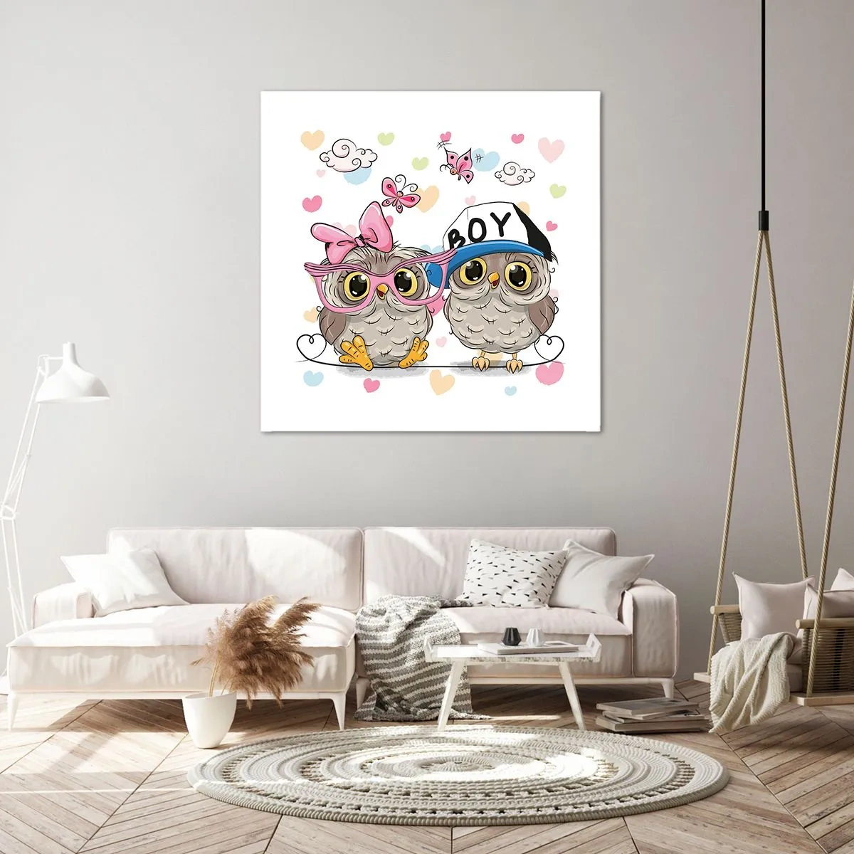 Schilderen op canvas - Laten we liefde maken! - 30x30 cm