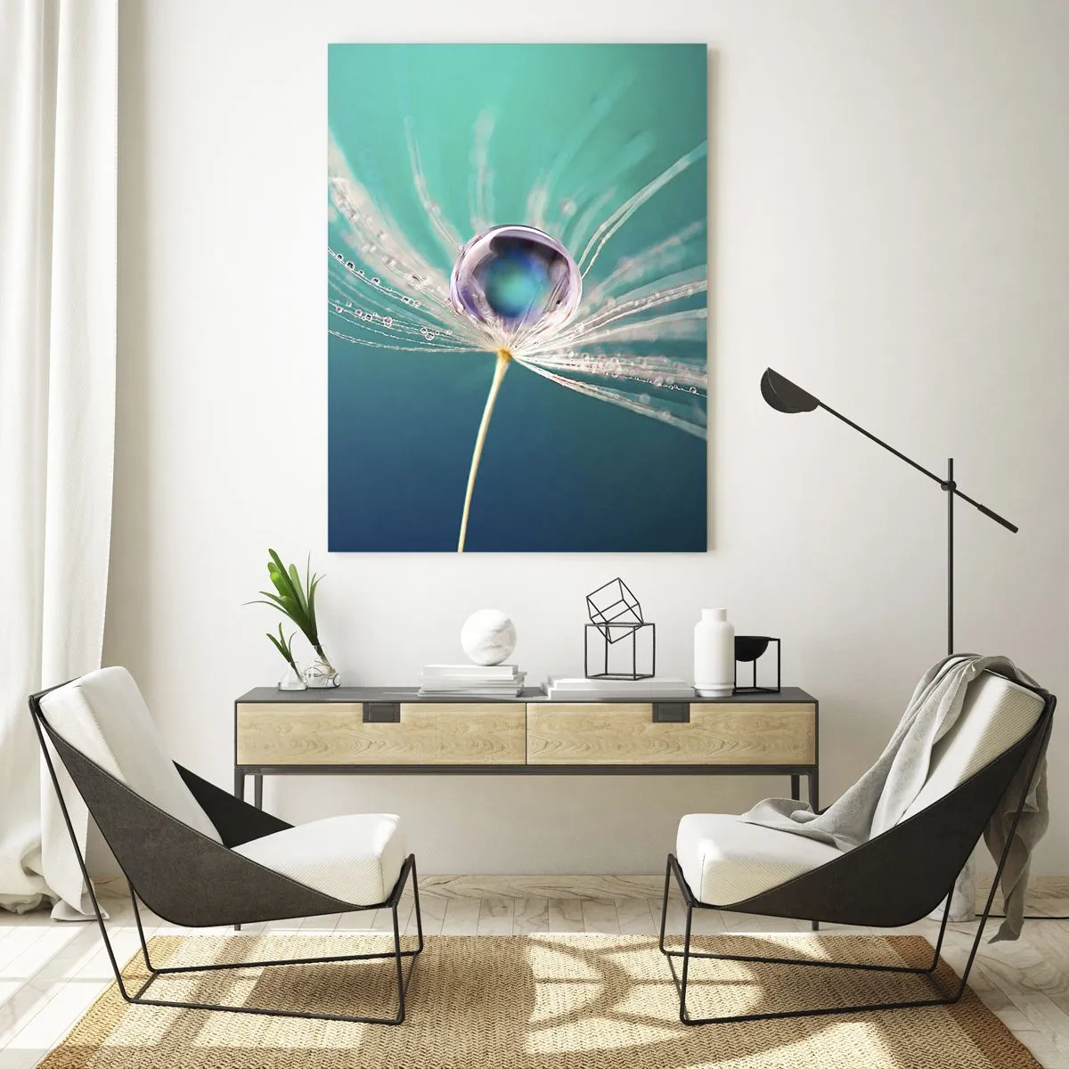 Schilderen op glas - Mystiek moment - 50x70 cm