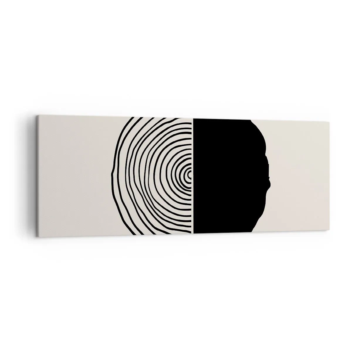 Schilderen op canvas - Half om half - 140x50 cm