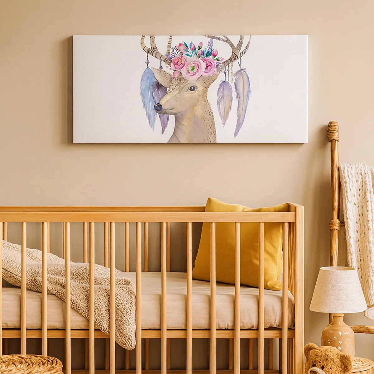 Schilderen op canvas - Zielgids - zachtaardig, onschuldig - 30x30 cm