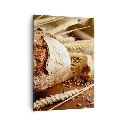 Schilderen op canvas - Smakelijk, geurig, knapperig - 50x70 cm