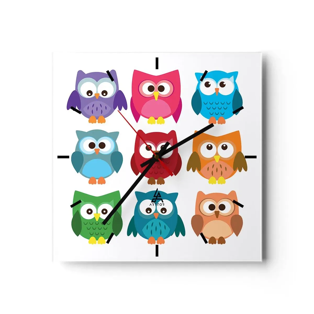 Wandklok - Klok - Anders zjn kan grappig zijn - 40x40 cm