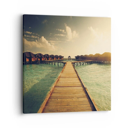 Schilderen op canvas - Een warme uitnodiging - 40x40 cm