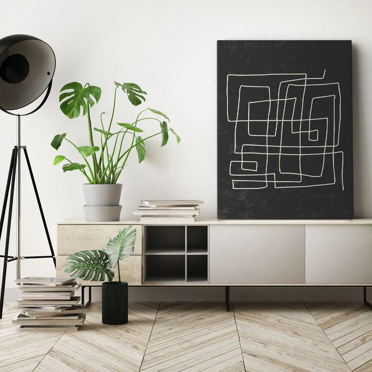 Schilderen op canvas - Niet zo eenvoudig - 45x80 cm