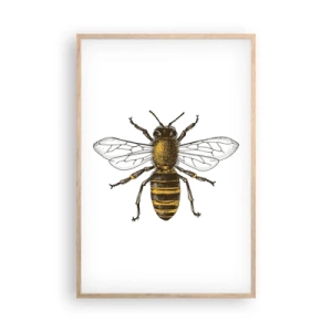 Een poster in een licht eiken lijst - Mooi en goed - 61x91 cm