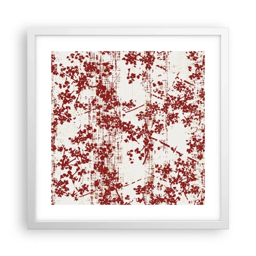 Poster in een witte lijst - Zoals oud calico - 40x40 cm