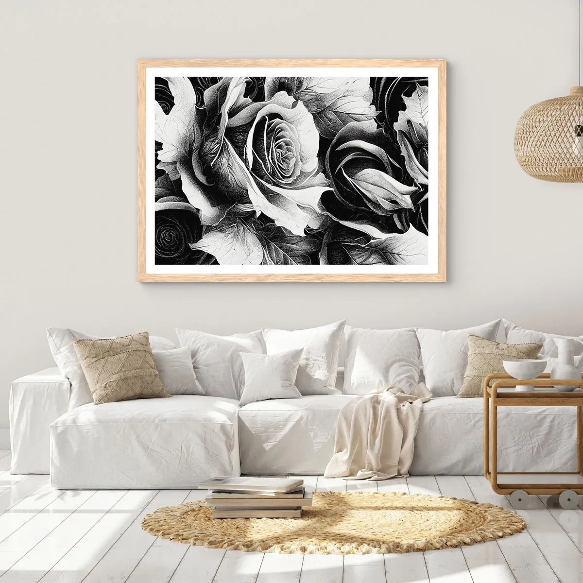 Een poster in een licht eiken lijst - Altijd een koningin - 40x30 cm