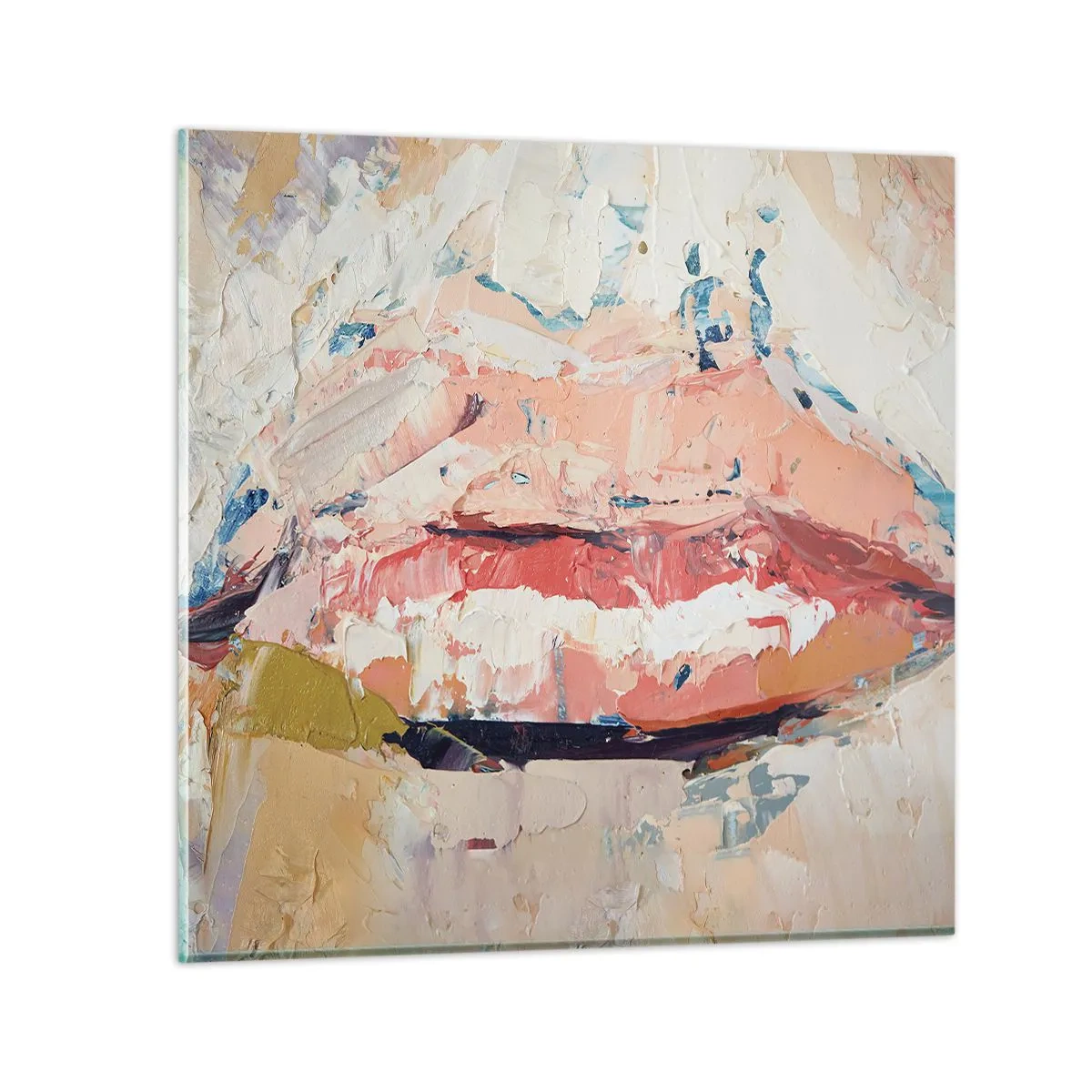 Schilderen op glas - Het wekt de zintuigen - 60x60 cm