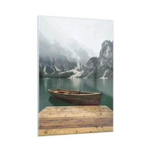 Schilderen op glas - "En de trotse rotsen van het voorhoofd" - 50x70 cm