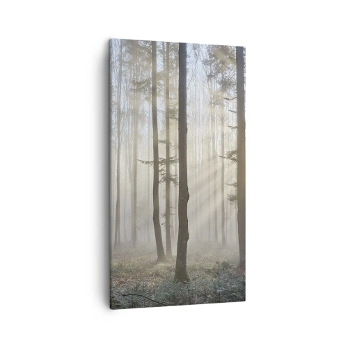 Schilderen op canvas - De mist werd ook wakker - 45x80 cm