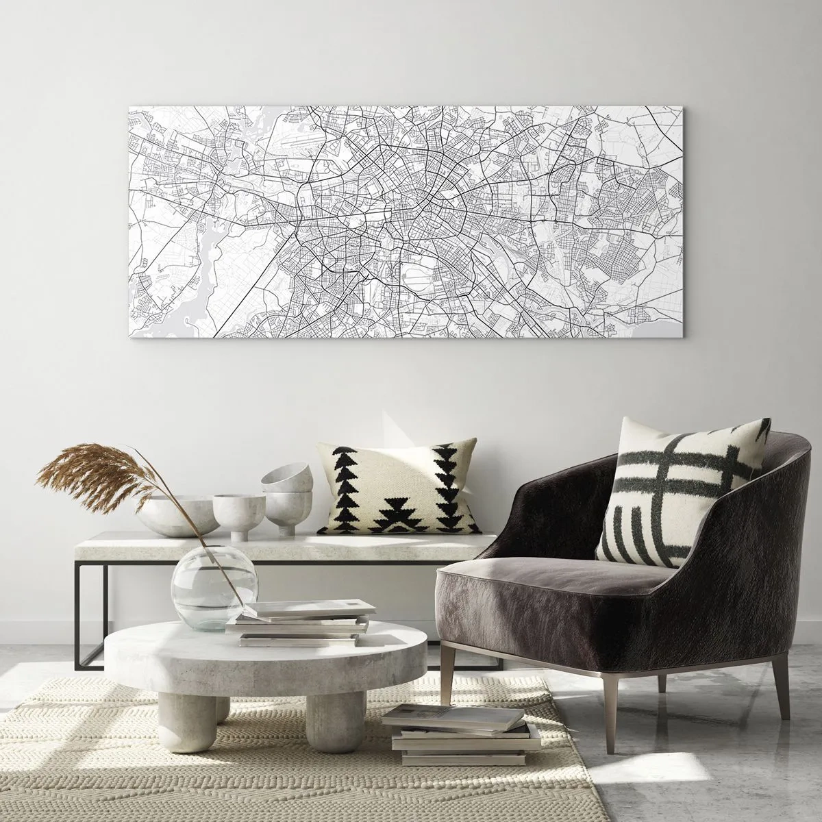 Schilderen op glas - Berlijnse bloem - 120x50 cm