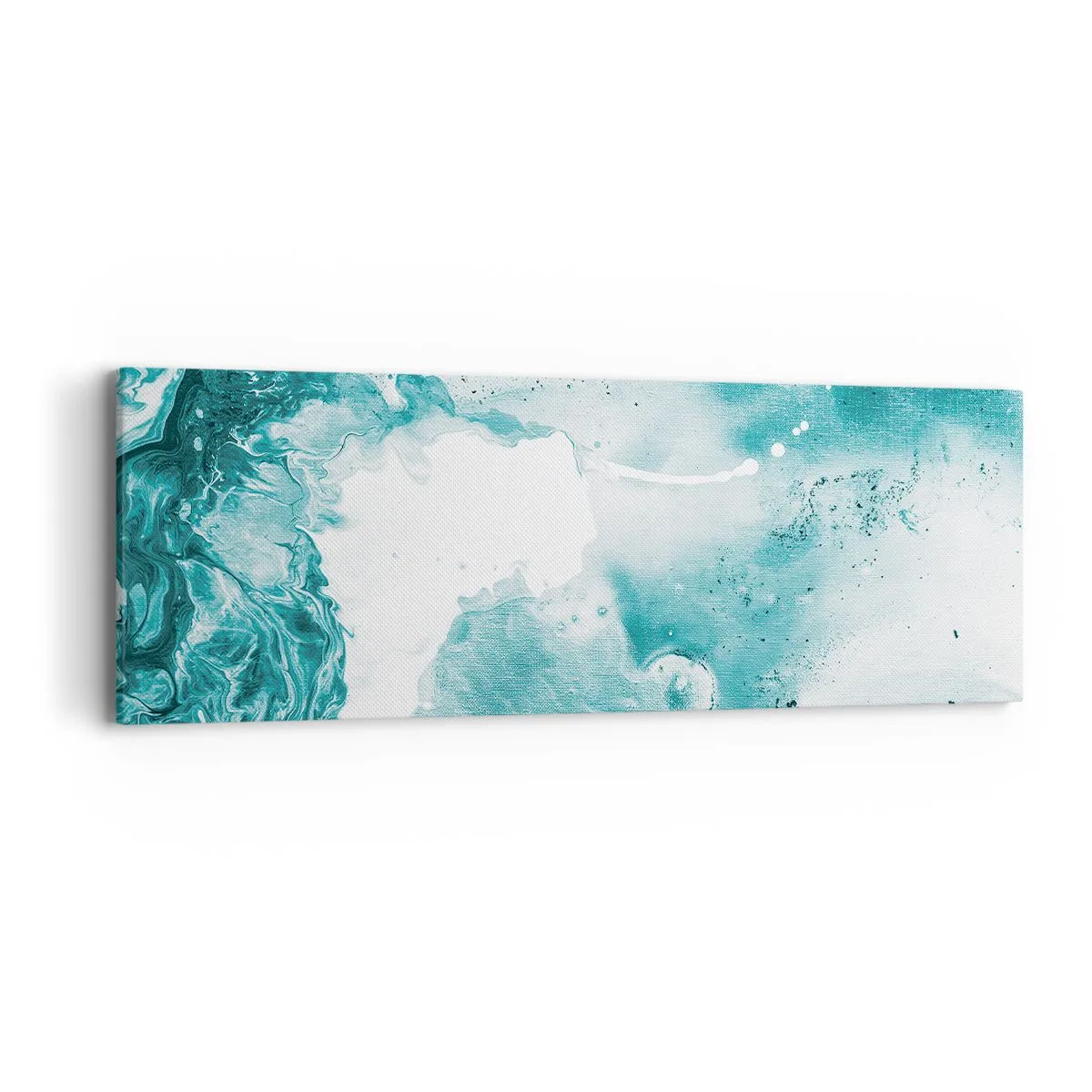 Schilderen op canvas - Moerast van blauw - 90x30 cm