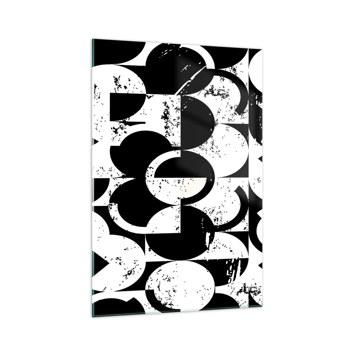 Schilderen op glas - Wit is wit en zwart is zwart - 70x100 cm