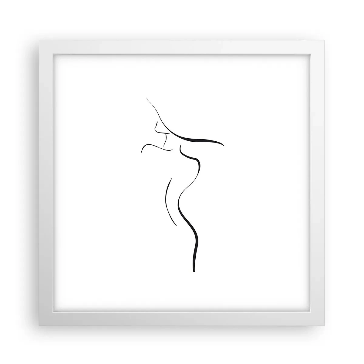 Poster in een witte lijst - Ongrijpbaar als een golf - 30x30 cm