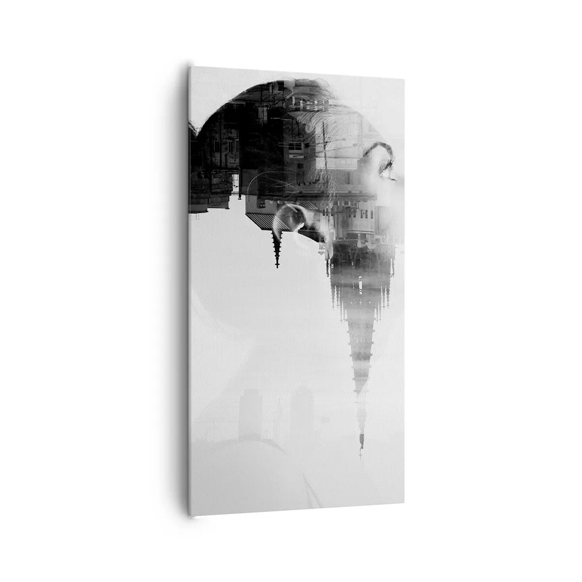 Schilderen op canvas - Aan beide zijden van het glas - 65x120 cm