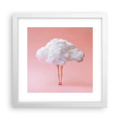 Poster in een witte lijst - Zoete belofte - 30x30 cm