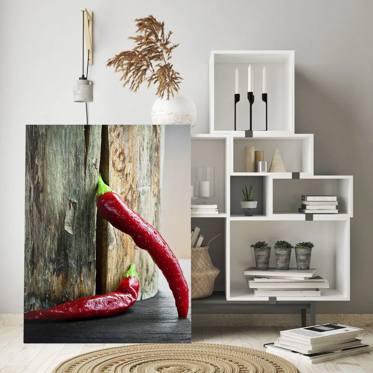 Schilderen op glas - Red hot chili peppers - 50x70 cm