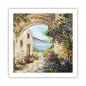 Poster - De charme van een kustprovincie - 50x50 cm