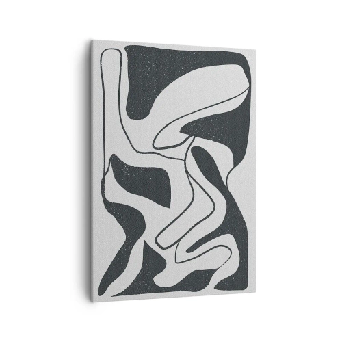 Schilderen op canvas - Abstract doolhofplezier - 50x70 cm