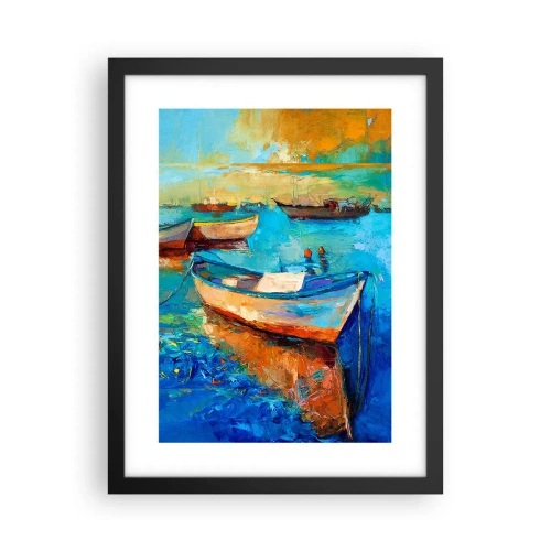 Poster in een zwarte lijst - In de zuidelijke baai - 30x40 cm
