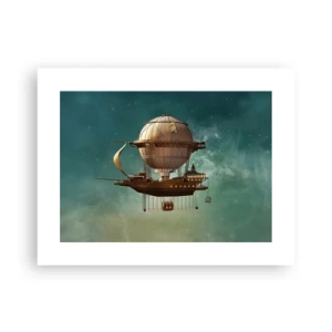 Poster - Jules Verne groet - 40x30 cm