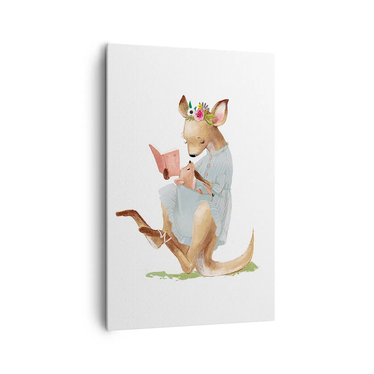 Schilderen op canvas - Lees me voor mama - 80x120 cm